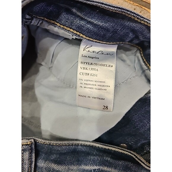 Kancan Jeans Womens Size 28 Skinny Distressed Cropped Jeans Womens Size 28 - Picture 6 of 10